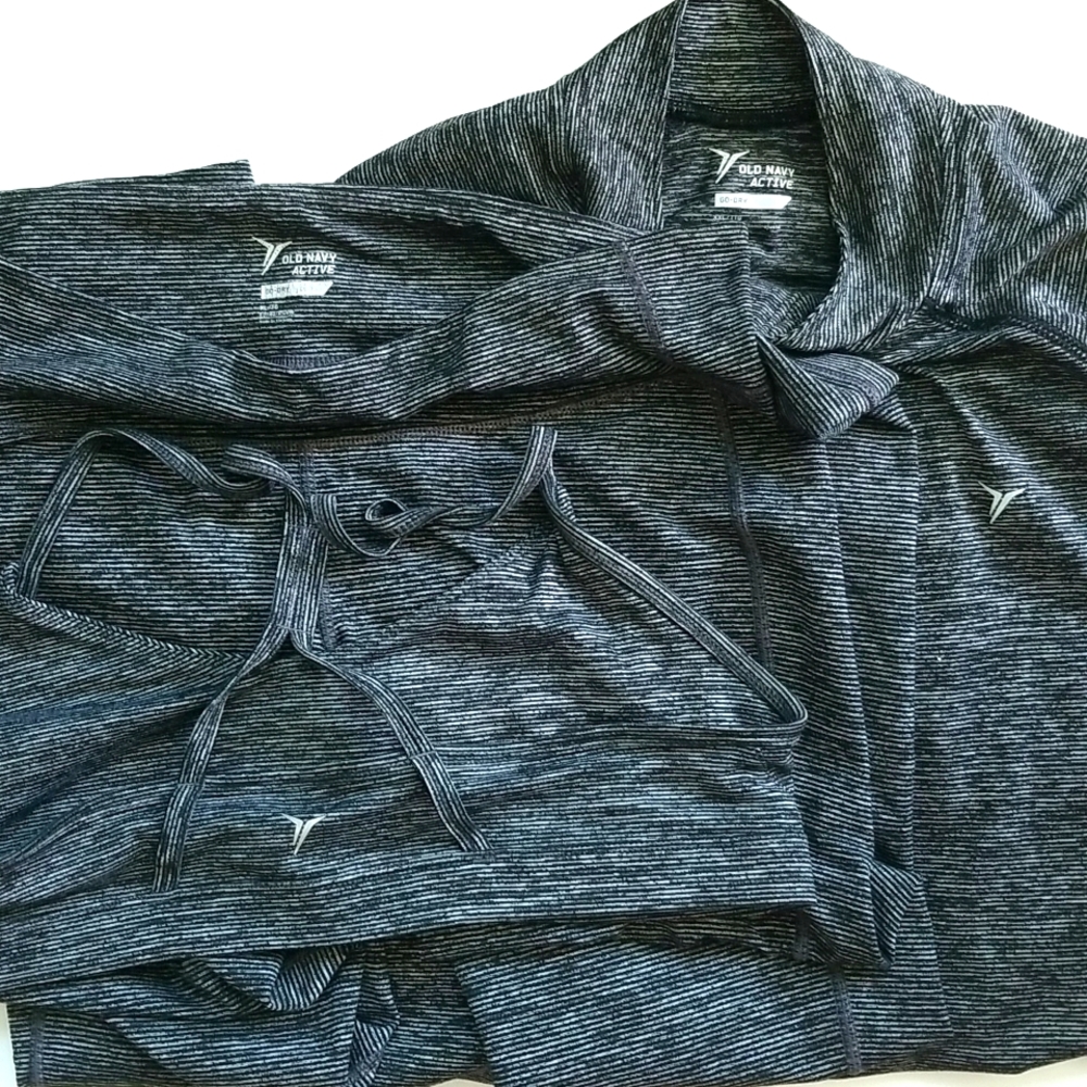 Old Navy Spandex Sport Bra Sweat Pants and Top Set Size XL